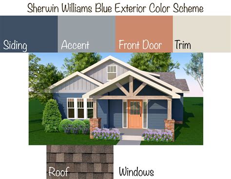 SHERWIN WILLIAMS Craftsman Exterior Paint Colors - Etsy