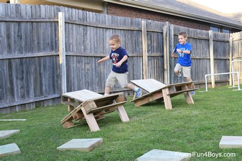 DIY American Ninja Warrior Backyard Obstacle Course - Frugal Fun For ...