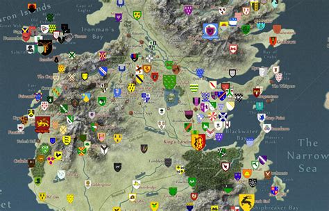 Map Of Game Of Thrones