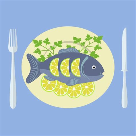 Free Vector | Fish plate design