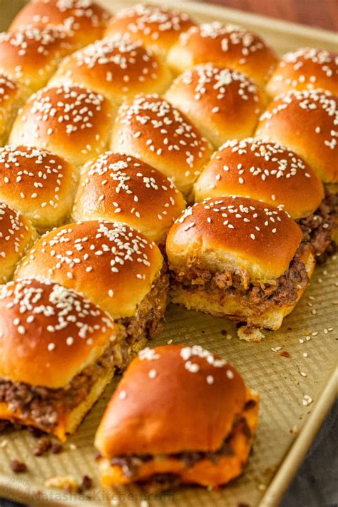 Cheeseburger Sliders (Easy, 30-min Recipe) - NatashasKitchen.com