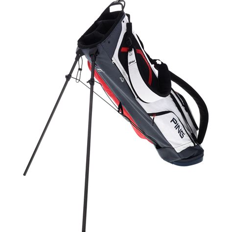 Ping Hoofer Craz E-Lite 2021 Stand Golf Bag White Navy Red Stand at ...