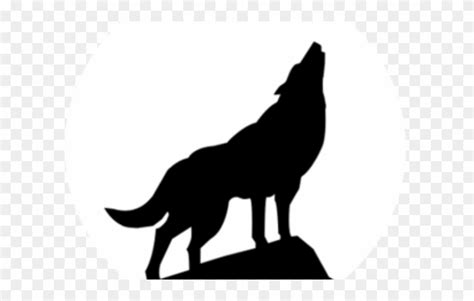 Howling Wolf Clipart - Wolf Howling Silhouette - Png Download (#808959 ...