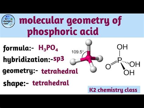 bond angle, molecular geometry of H3PO4 (phosphoric acid) , by Khushboo ...