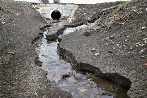 Soil erosion by water stock image. Image of channel - 142885413