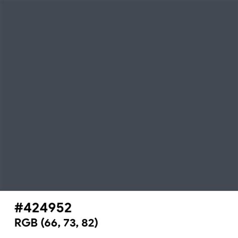 Dark Grey-Blue color hex code is #424952