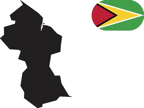 map and flag of Guyana 11175253 Vector Art at Vecteezy