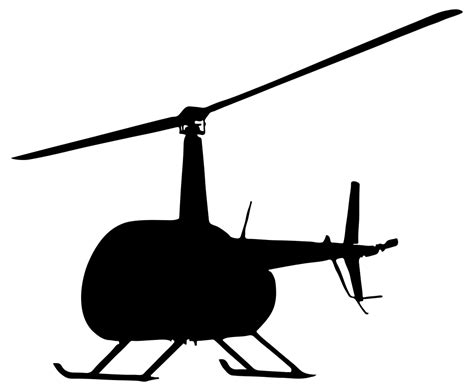 OnlineLabels Clip Art - Civilian Helicopter Silhouette