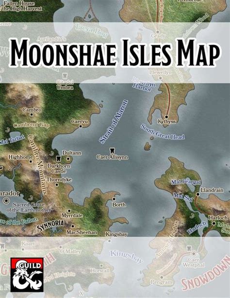 Moonshae Isles Map | RPG Item | RPGGeek