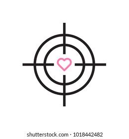 275 Heart Crosshair Icon Images, Stock Photos & Vectors | Shutterstock