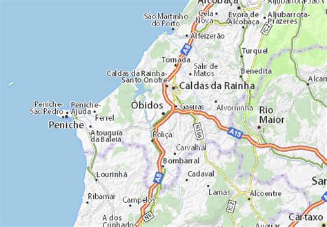 MICHELIN Óbidos map - ViaMichelin