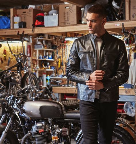 Cafe Racer Jacket - Horsehide Leather - AVI LEATHER