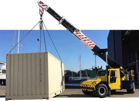 Moving A Shipping Container On Your Property - Crane Hire