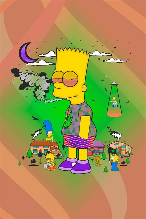 Descargar fondos de "fumandocon Clásico Estilo - Bart Simpson ...