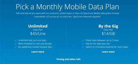 Spectrum Mobile Plans