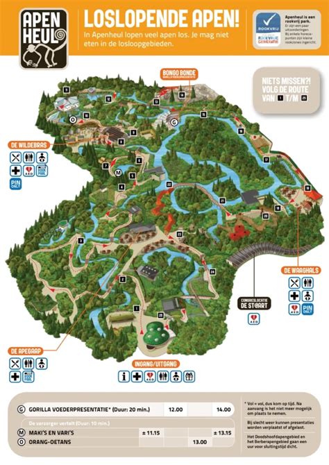 Apenheul Map (2024 - 2022) | ThemeParkBrochures.net