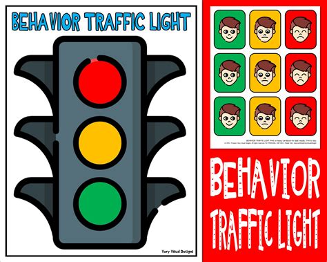 Traffic Light Behavior Chart Printable