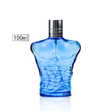 100ml hot sale high quality 100ml cologne man blue body shape perfume ...