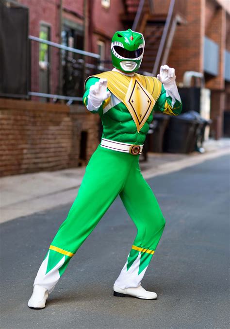 Men's Power Rangers Green Ranger Costume