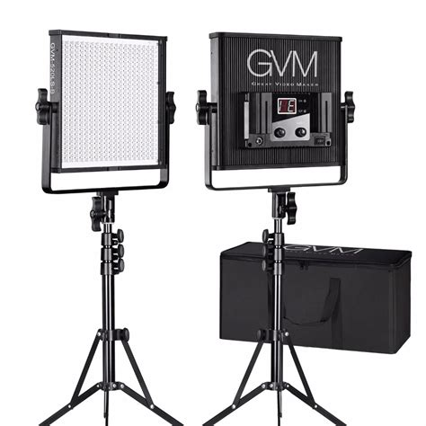 GVM Dimmable Video LED Panel Light For Photography Studio 520 Lamp ...