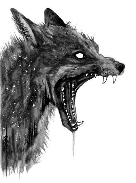 'Doze' by Brian Serway | Werewolf art, Fox art, Creepy art