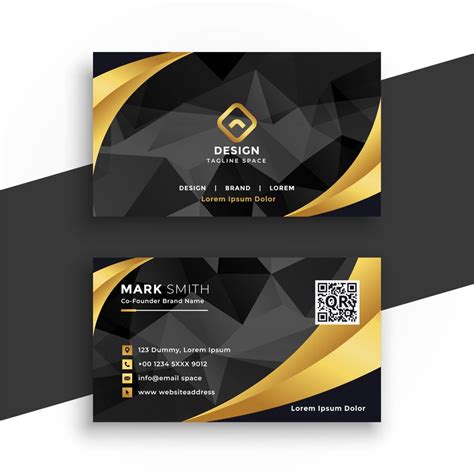 30+ Elegant Black & Gold Business Card Templates – Creatisimo