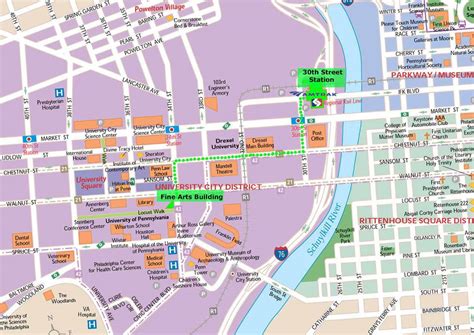 Stadtplan von Philadelphia | Detaillierte gedruckte Karten von ...