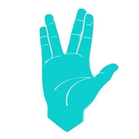 Vulcan Salute Emoji | Star trek characters, Star trek, Star trek artwork