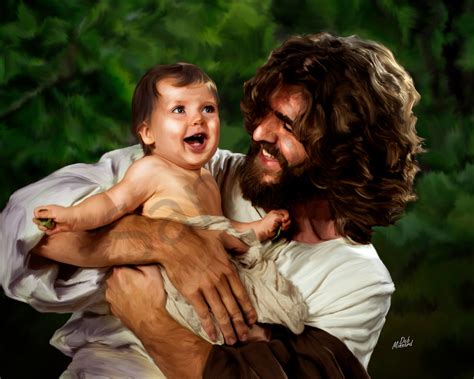 Laughing Jesus Painting at PaintingValley.com | Explore collection of ...