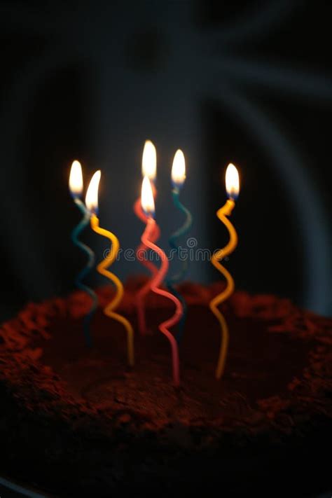 Birthday Cake and Candles stock photo. Image of confection - 3259150