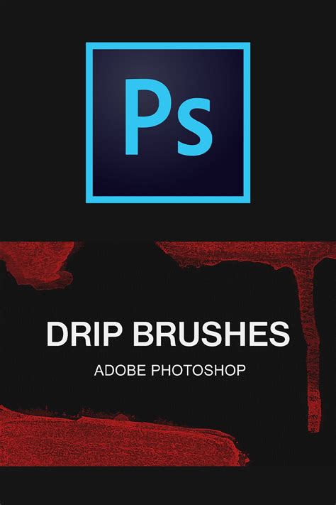 Adobe Photoshop drip brush pack paint brushes set