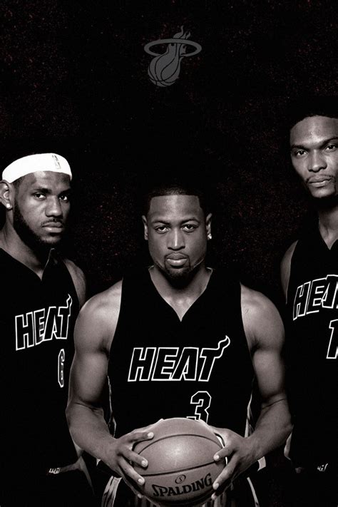 Chris Bosh, Lebron James and Dwyane Wade | Chris bosh, Nba miami heat ...