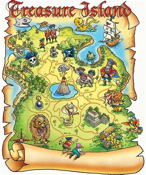 free printable pirate treasure map - Google Search | Pirate maps ...