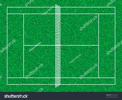 Tennis Court Grass Texture Vector Illustration Stock Vector (Royalty ...