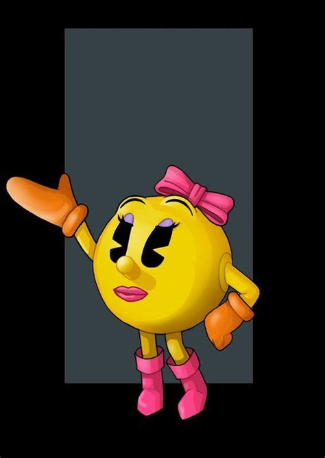 Ms. Pac-Man (Drawing by NightWing1975 @deviantART) #PacMan | Disney art ...