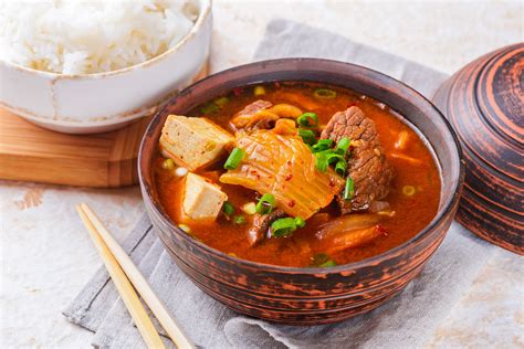 Spicy Kimchi Jjigae Stew Recipe