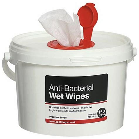 Large Anti-bacterial Wet Wipes (Tub of 150 wipes)