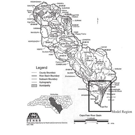 Cape Fear River Basin, North Carolina, USA | Download Scientific Diagram