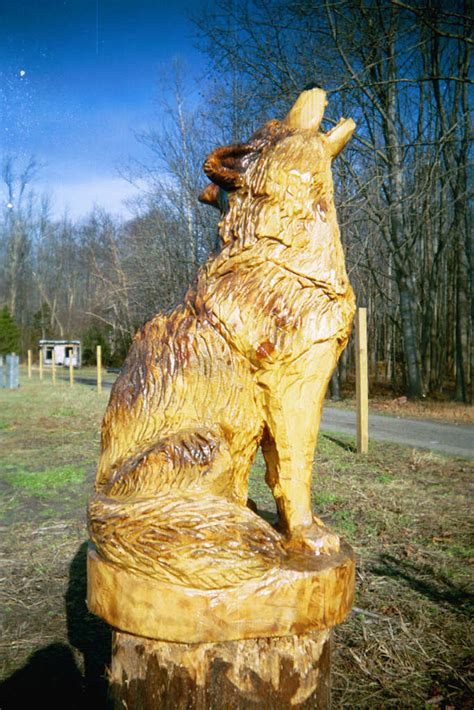 wolf wood carving » plansdownload