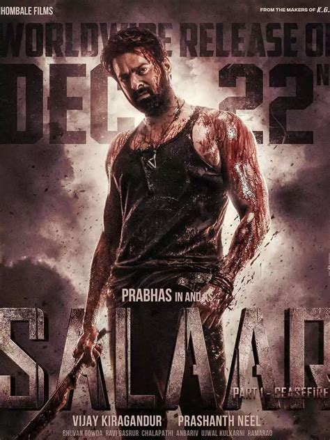 Makers drop a new poster of Prabhas' Salaar and confirms the release ...