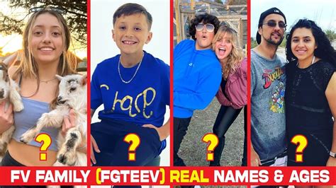 FV FAMILY (FGTeeV) Real Names & Ages 2023 - YouTube