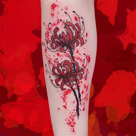 Share 111+ red spider lily tattoo latest - vova.edu.vn