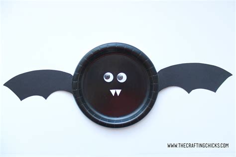 Bat Paper Plate Kids Craft