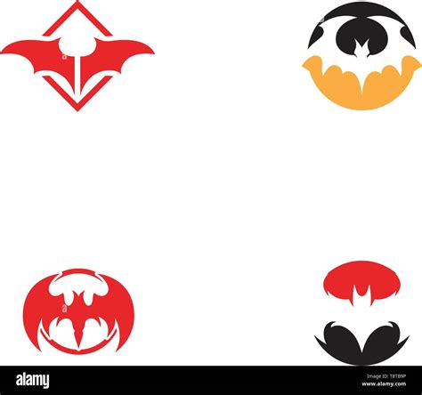 Bat wing black symbol logo Stock Vector Image & Art - Alamy