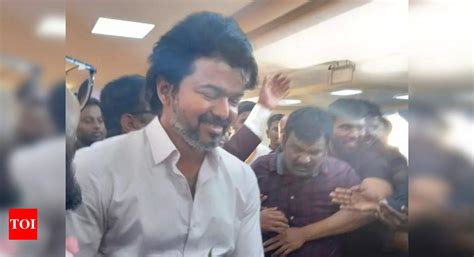 Spotted! Vijay attends a wedding reception in Chennai; pictures and ...