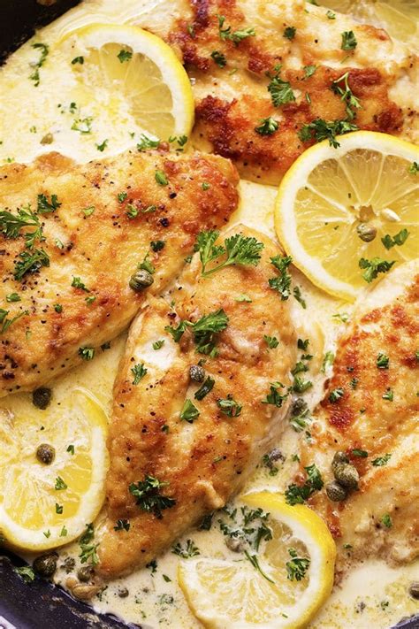 CREAMY LEMON CHICKEN PICCATA – Easy and Healthy Recipes