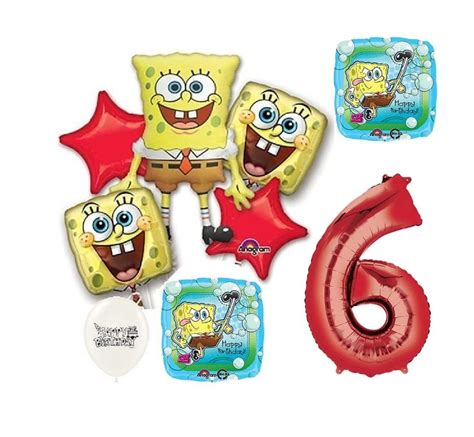 Spongebob Squarepants Ultimate Happy Birthday Party Balloons Bouquet ...