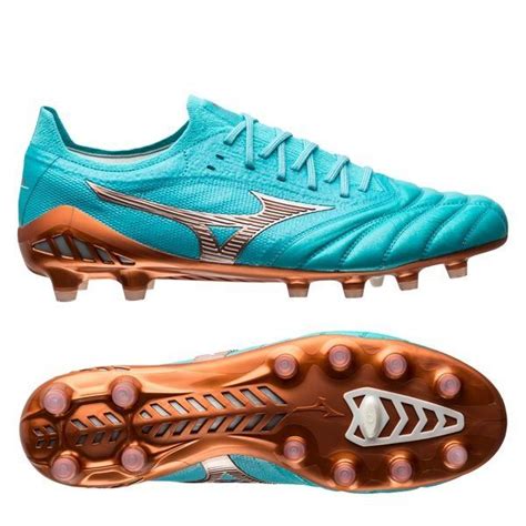 Mizuno Morelia Neo III Beta Made in Japan FG/AG Azure Blue - Blue/Silver