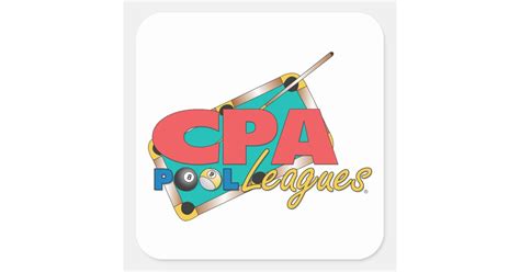 CPA Logo Designs Square Sticker | Zazzle.com