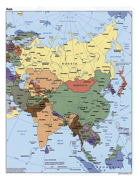 Maps of Asia and Asia countries | Political maps, Administrative and ...